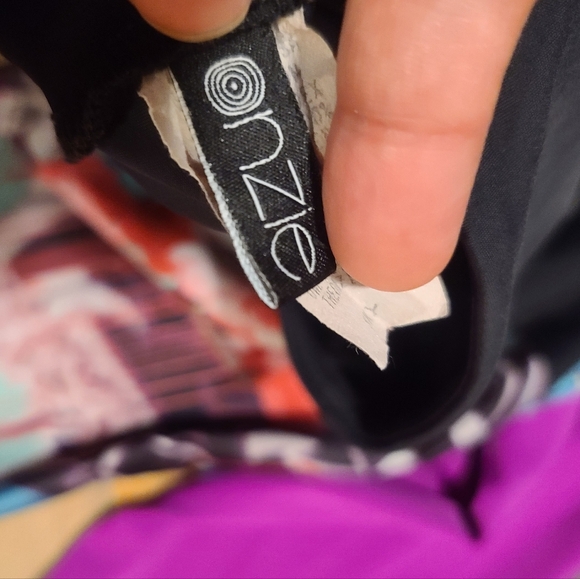 Onzie Full-length Floral Color Block Leggings Size M/L - Picture 5 of 7